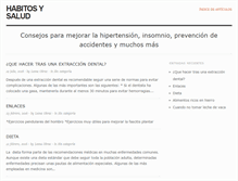 Tablet Screenshot of habitosysalud.com